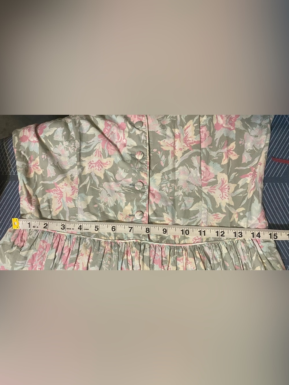 Laura Ashley Pastel Floral Blouse in Pink & Green - Picture 10 of 10